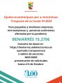 AJUDES ECONÒMIQUES PER A MINIMITZAR L'IMPACTE DE LA COVID-19 2022.